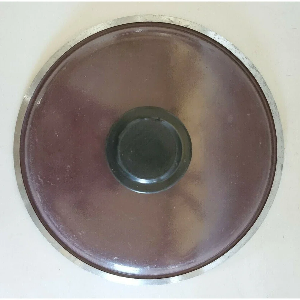 Vintage Club Aluminum Pan Lid. Brown Pot Cover--Fits a 6.75